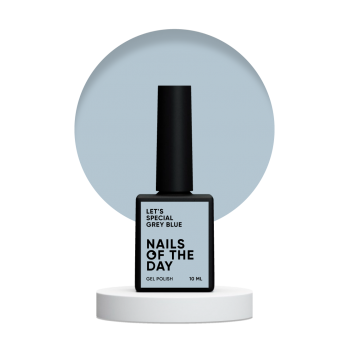 Gel polish NAILSOFTHEDAY Lets special Grey blue 10 ml 