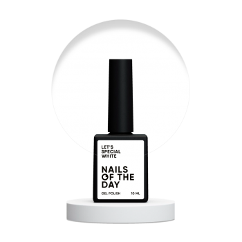 Gel polish NAILSOFTHEDAY Lets special white 10 ml 