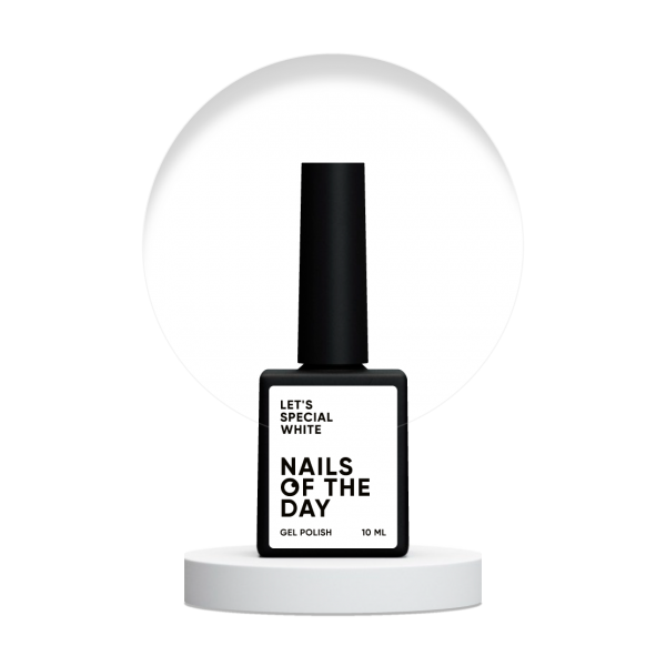 Gel polish NAILSOFTHEDAY Lets special white 10 ml 