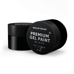 Gel paint NO wipe NAILSOFTHEDAY Black 5 ml 