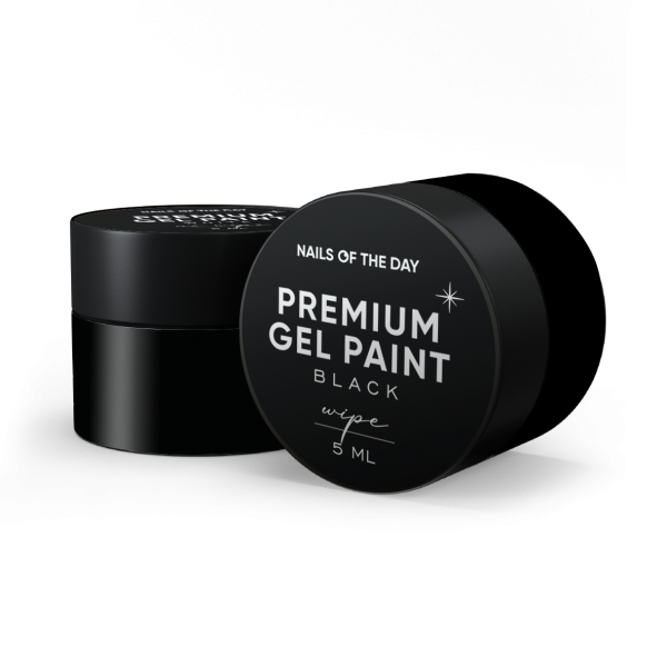 Gel paint wipe NAILSOFTHEDAY Black 5 ml Gel paint wipe NAILSOFTHEDAY Black 5 ml