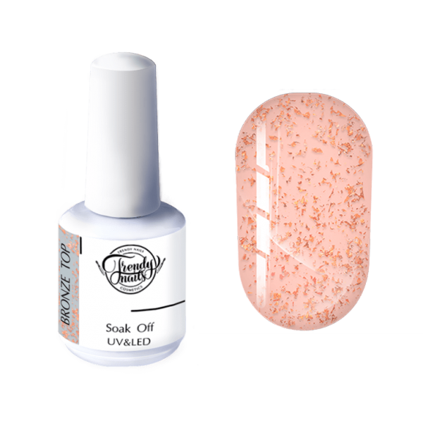 Top Bronze 15 ml Trendy Nails Top Bronze 15 ml Trendy Nails