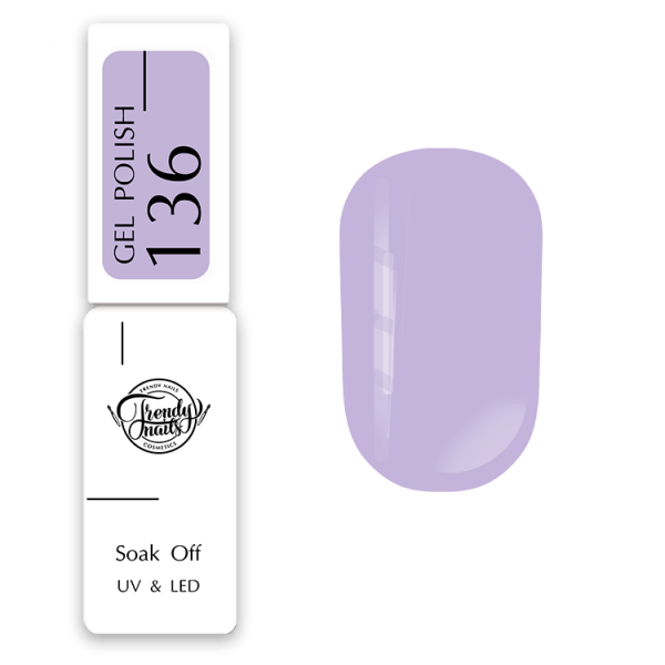 Gel polish Classic no.136 8 ml Trendy nails Gel polish Classic no.136 8 ml Trendy nails