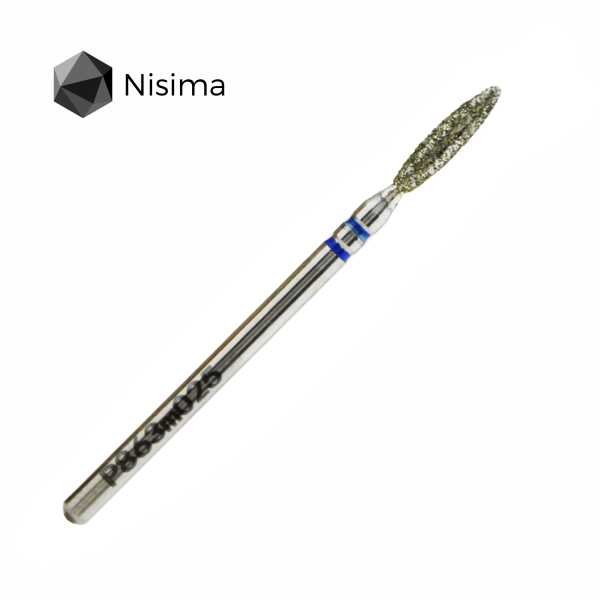 Drill bit Flame blunt 2.5mm blue P863m025