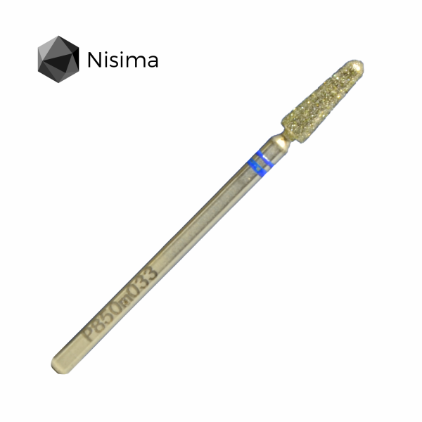 Drill bit Rounded Cone 3.3mm Blue P850m033 Drill bit Rounded Cone 3.3mm Blue P850m033