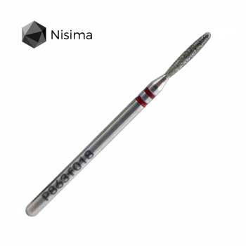 Drill bit Flame blunt 1.8mm red P863f018