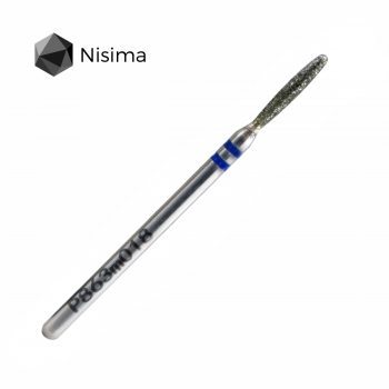 Drill bit Flame blunt 1.8mm blue P863m018