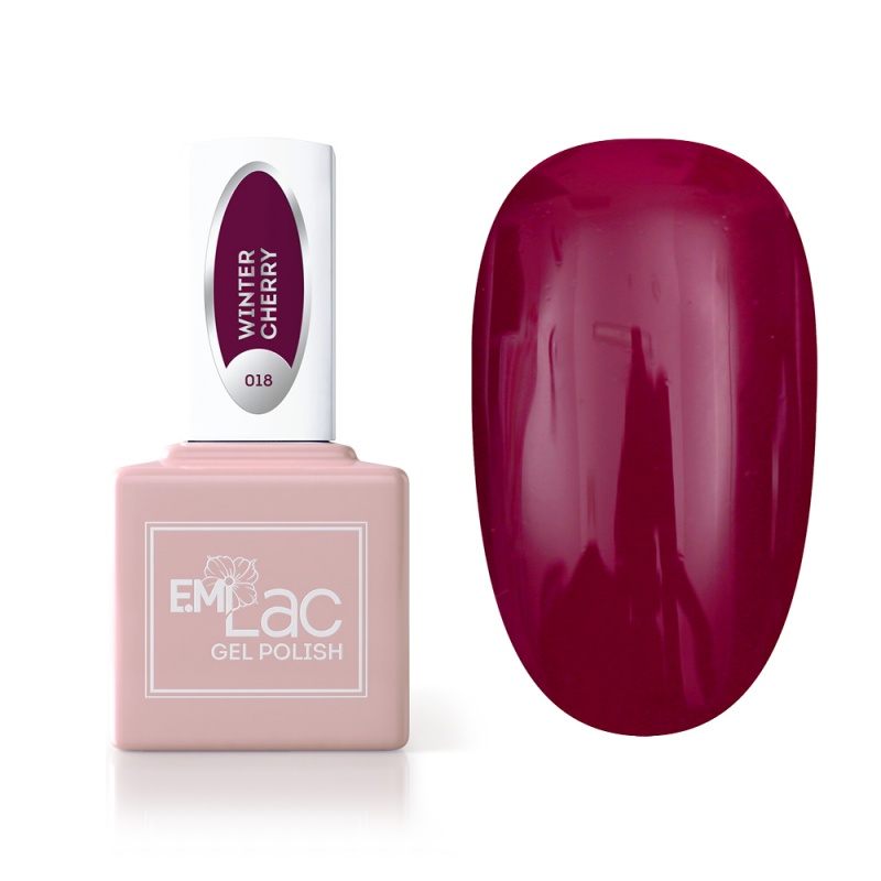 Hypoallergenic Product Emi Lac Gel Polish Winter Cherry 018 9 Ml With Fast Worldwide Shipping